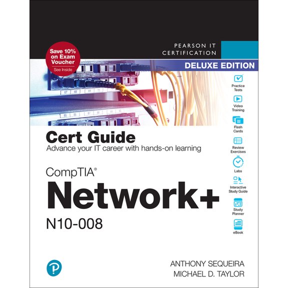 Certification Guide Comptia Network+ N10-008 Cert Guide, Deluxe Edition, (Paperback)