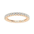 thumbnail image 1 of Certified 1.00 Carat TW Women's Natural Diamond Eternity Rings in 10k Rose Gold (F Color, SI2 Clarity), 1 of 5