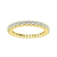thumbnail image 1 of Certified 1.00 Carat TW Women's Natural Diamond Eternity Rings in 10k Yellow Gold (F Color, SI2 Clarity), 1 of 5