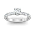 thumbnail image 1 of Certified 1.00ctw Diamond Solitaire Engagement Ring in 14k White Gold (1.00ctw, G-H, SI), 1 of 5
