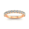 thumbnail image 1 of Certified 1.25ctw Diamond Wedding Band in 14k Rose Gold (G-H, I1), 1 of 5