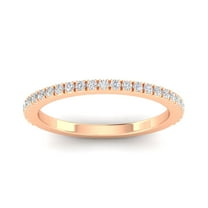 Certified 1/4ctw Diamond Wedding Band in 10k Rose Gold (G-H, I1-I2)