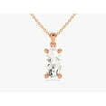 thumbnail image 1 of Certified 1 Carat Marquise Cut D/VVS1 Natural Moissanite Solitaire Pendant With 18" Chain 14K Rose Gold Plated Silver, 1 of 1