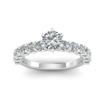 Certified 2.00ctw Diamond Solitaire Engagement Ring in 14k White Gold (G-H, I2)
