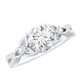 thumbnail image 1 of Certified 2 Carat Lab Diamond Designer Engagement Ring - EF-VS Quality - Ready To Gift, 14K White Gold, US 5.50, 1 of 9
