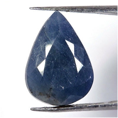 Certified 26.40Cts Genuine Blue Sapphire Pear Cut Loose Gemstone For Jewelry