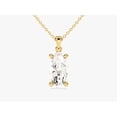 thumbnail image 1 of Certified 4 Carat Marquise Cut D/VVS1 Natural Moissanite Solitaire Pendant With 18" Chain 14K Yellow Gold Plated Silver, 1 of 4