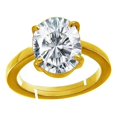 thumbnail image 1 of Certified 5.25 Ratti 4.50 Carat/Jarkan Precious Gemstone Natural Zircon Stone Rashi Ratna Ashtadhatu Adjustable Gold Ring For Astrological Purpose For Men And Women-B0BDC4, 1 of 6