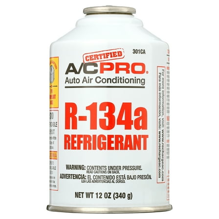 Certified A/C Pro R-134a Auto Air Conditioner Refrigerant -12 OZ (CA Compliant)