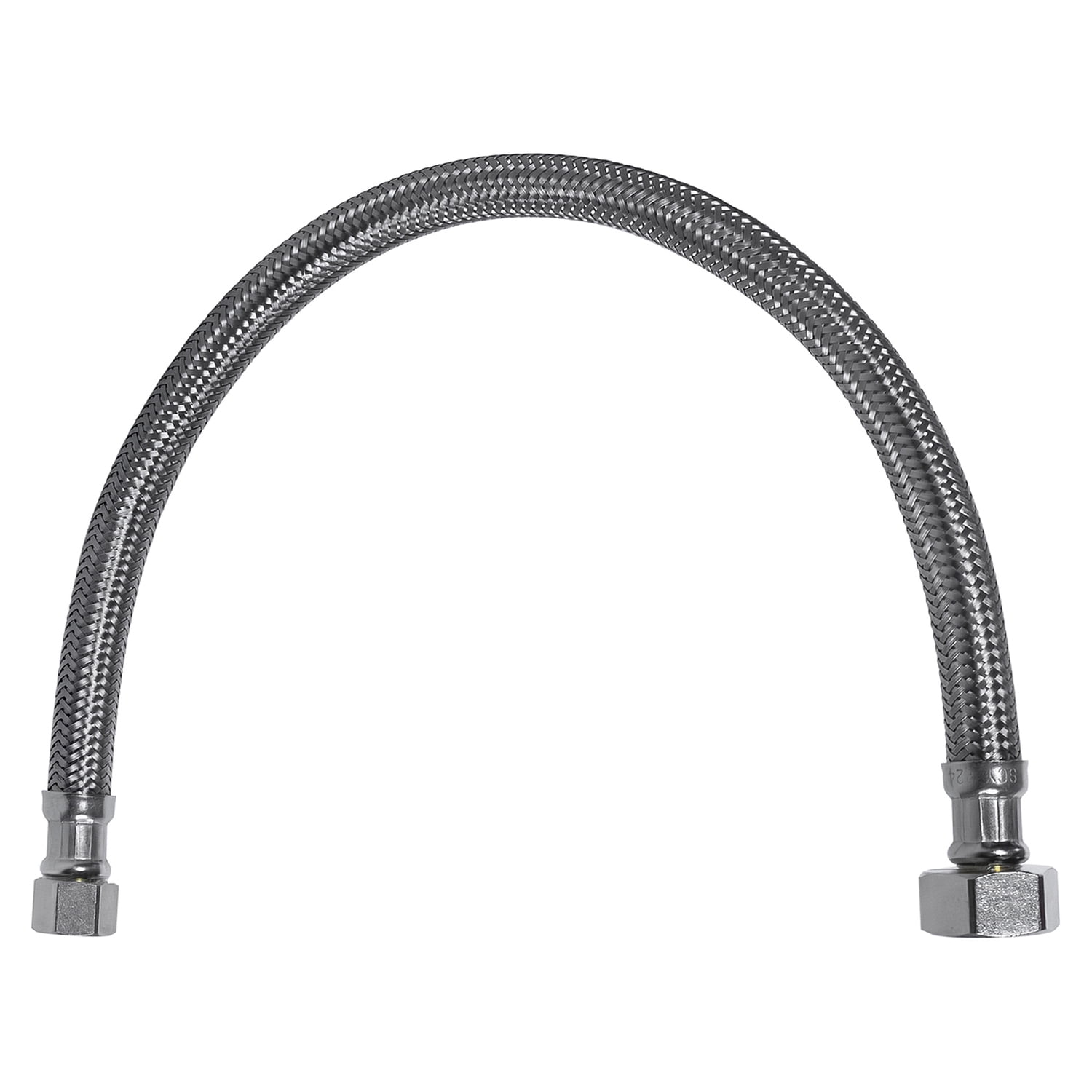 Certified Appliance Accessories Braided Stainless Steel Faucet Supply Line, 3/8" Female Compression x 1/2" FIP (30"), FC30