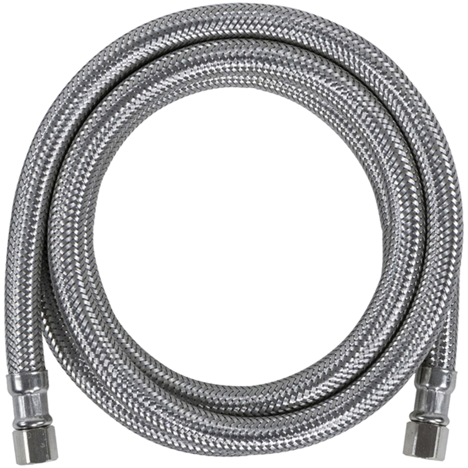 Certified Appliance Accessories Braided Stainless Steel PEX Ice Maker Connector with 1/4-In. Compression (6 Ft.) IM72PEX