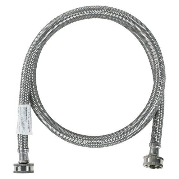 Certified Appliance Accessories WM72SS Braided Stainless Steel Washing Machine Hose, 6ft