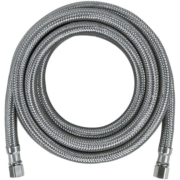 Certified Appliance IM120SS Ice Maker Connector For Refrigerators, 10ft Silver