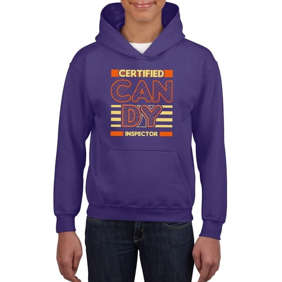 Certified Candy Inspector Hoodie Juniors -Image by Shutterstock, Medium