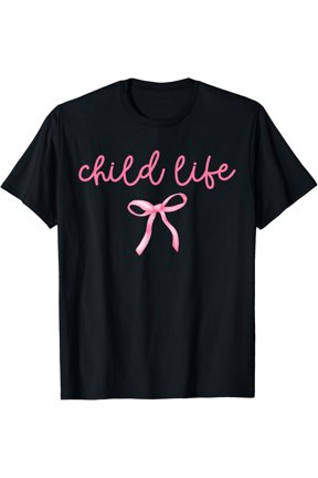 Certified Child Life Specialist Coquette Bow T Shirt Size S-5XL