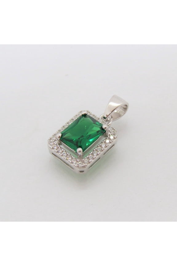 Certified Colombian Emerald Pendant Necklace | 925 Silver May Birthstone Locket | Natural Green Gemstone Jewelry Halloween Gift