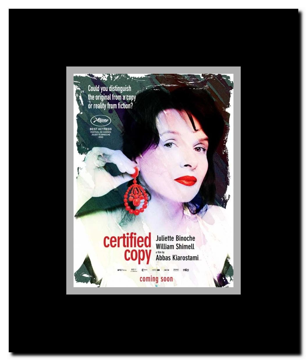 Certified Copy Framed Movie Poster