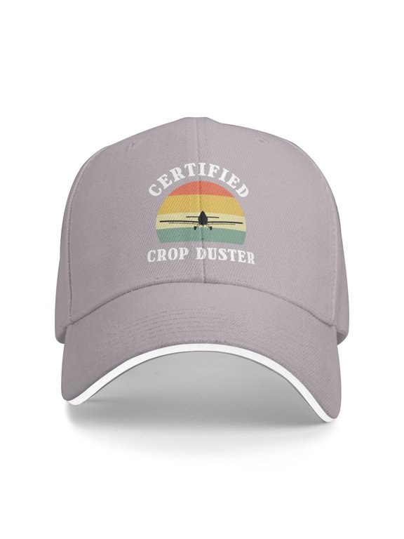 Certified Crop Duster Unisex Sandwich Cap Classic Baseball Capunisex Adjustable Casquette Dad Hat