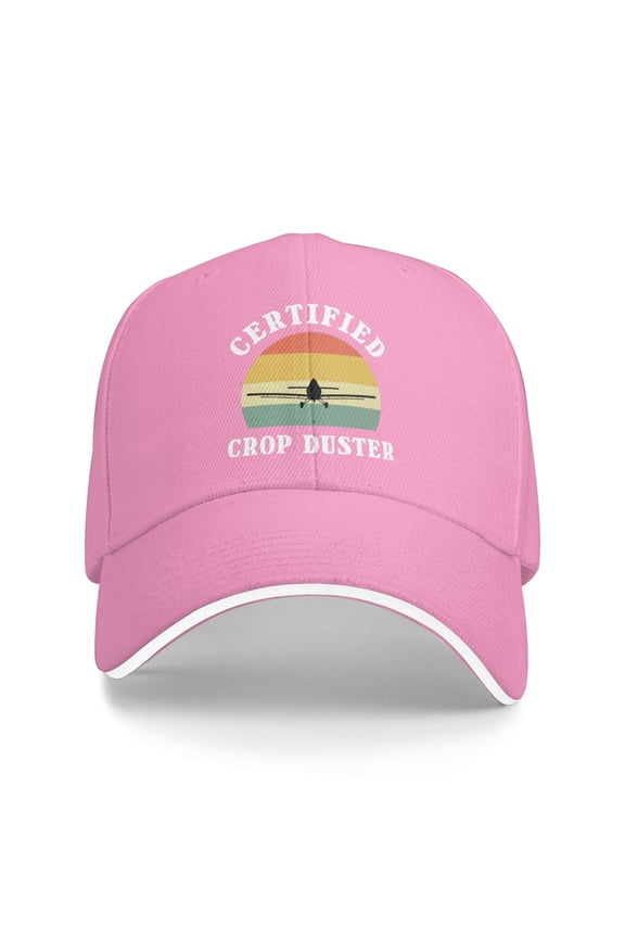Certified Crop Duster Unisex Sandwich Cap Classic Baseball Capunisex Adjustable Casquette Dad Hat