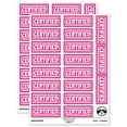 thumbnail image 1 of Certified Double Lines Border Letter Sticker Set - Hot Pink - Matte Finish - 2.00" Large, 1 of 7