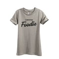 thumbnail image 1 of Certified Foodie Women's Fashion Relaxed T-Shirt Tee Heather Tan Medium, 1 of 3