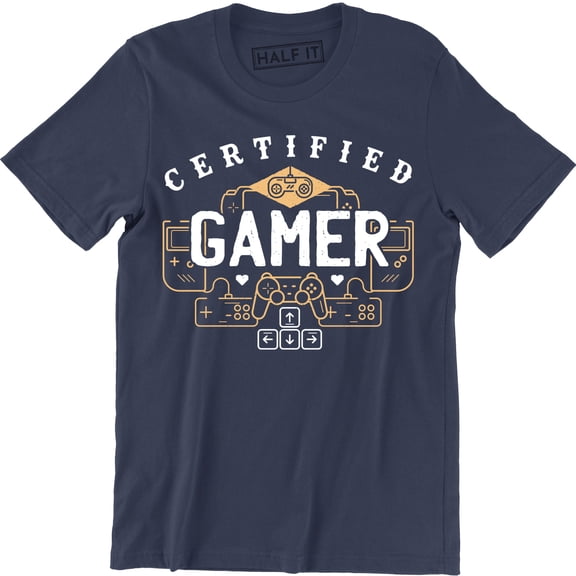 Certified Gamer Controllers Achievement Pro Gaming Men's T-Shirt