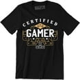 thumbnail image 1 of Certified Gamer Controllers Achievement Pro Gaming Men's T-Shirt, 1 of 4