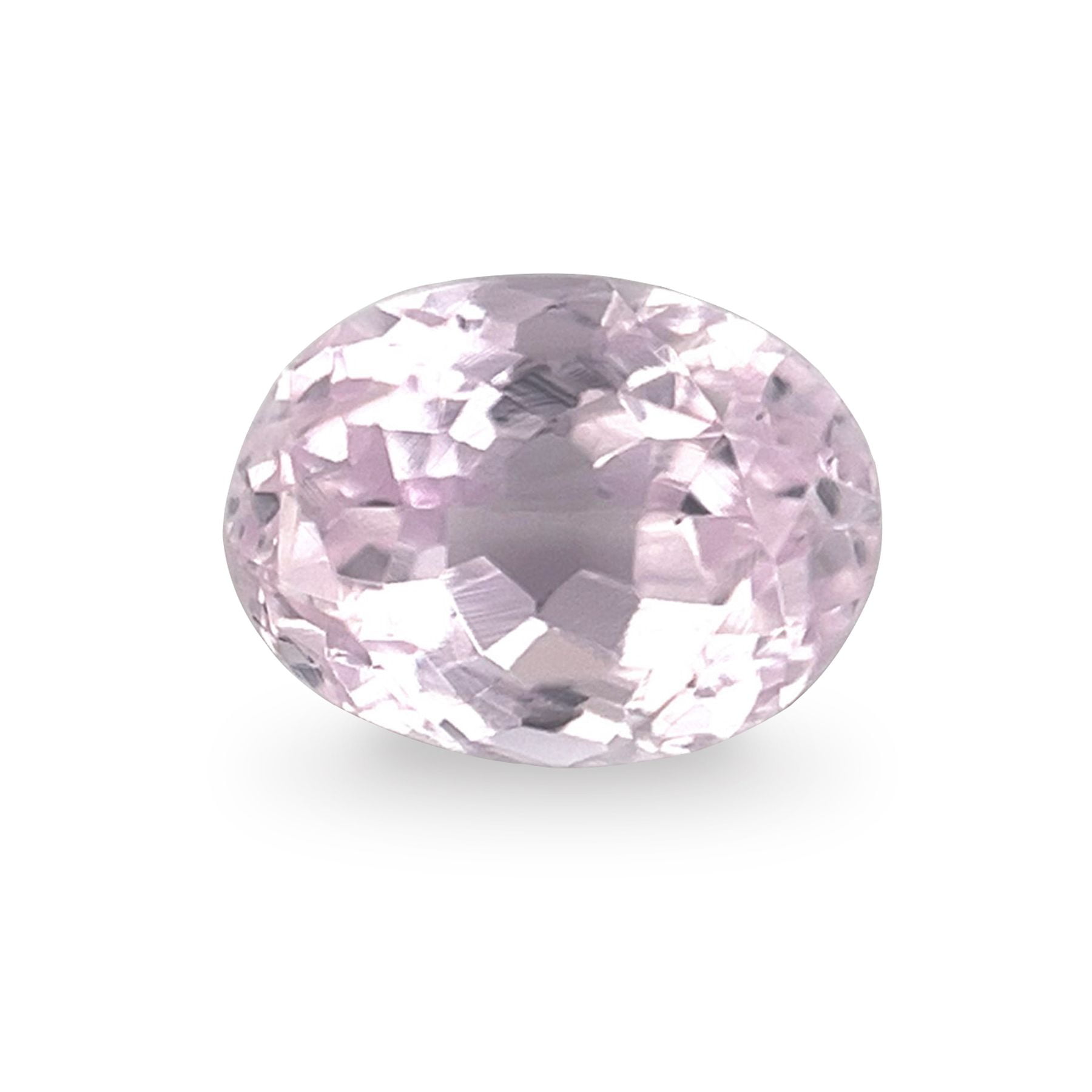 Certified Genuine 2 Carat Kunzite Oval Shape Mixed Cut 8x6 mm Loose Gemstone