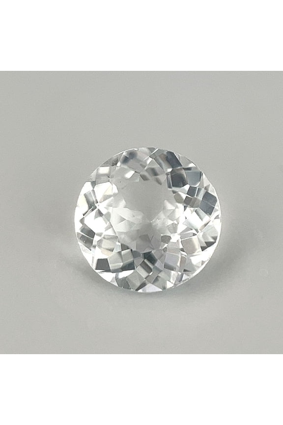 Certified Genuine 2 Carat White Topaz Round Shape Brilliant Cut 8 mm Loose Gemstone April Birthstone