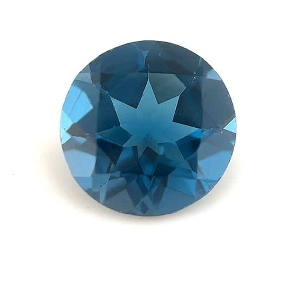 Certified Genuine 3 Carat London Blue Topaz Round Shape Brilliant Cut 9 mm Loose Gemstone December Birthstone