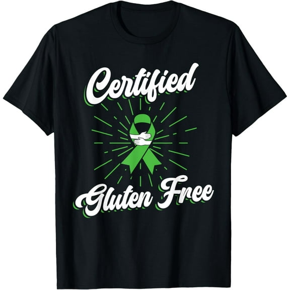 Certified Gluten Free Celiac Disease Awareness Month T-Shirt mens t shirt,black,women,funny,misfits,men,journey,t-shirt
