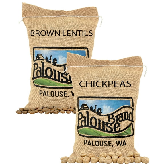 Certified Glyphosate Residue Free Chickpeas and Brown Lentils | 10 LBS Total | Non-GMO Project Verified | Kosher