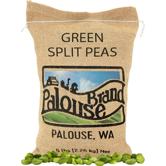 Certified Glyphosate Residue Free Green Split Peas | Mader Family Grown | 5 LB | Palouse Brand | Non-GMO | Kosher