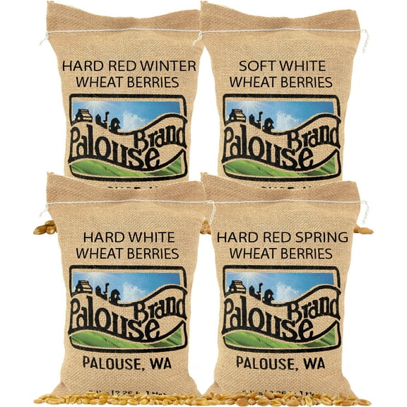 Certified Glyphosate Residue Free | Hard Red Spring & Winter Wheat | Hard White Wheat | Soft White Wheat | 20 LBS | Non-GMO Project Verified