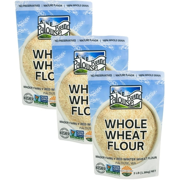 Certified Glyphosate Resiude Free Hard Red Winter Wheat Flour | 9 LBS | Non-GMO Project Verified