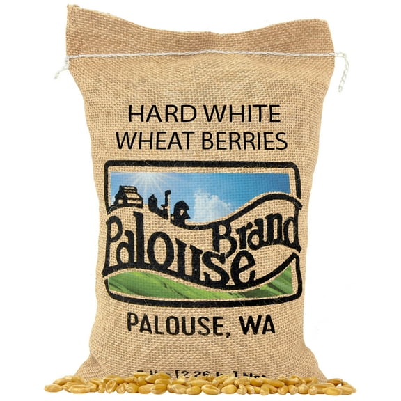 Certified Glyphosate Residue Free Hard White Wheat Berries | 5 LBS | Family Farmed in Washington State | 100% Desiccant Free | Non-GMO Project Verified | 100% Non-Irradiated | Kosher | Field Traced |
