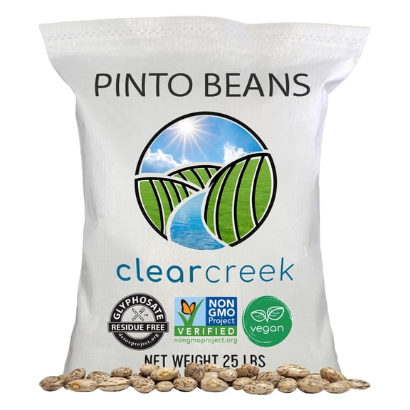 Certified Glyphosate Residue Free Pinto Beans | 25 lb | Non-GMO | Kosher