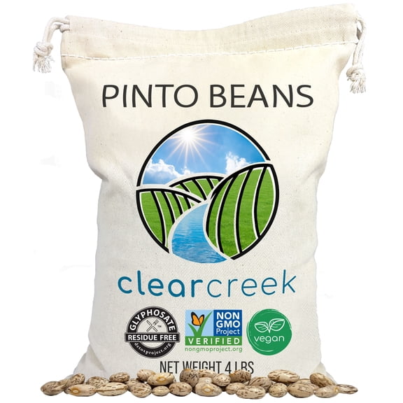 Certified Glyphosate Residue Free Pinto Beans | 4 lbs | Non-GMO | Kosher