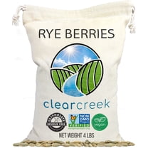 Certified Glyphosate Residue Free Rye Berries | Washington State Grown | 4 lbs | Non-GMO | Clear Creek Foods