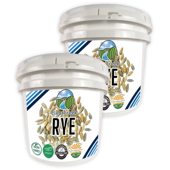 Certified Glyphosate Residue Free Rye Berries | Washington State Grown | 50 lbs | Non-GMO | Clear Creek Foods