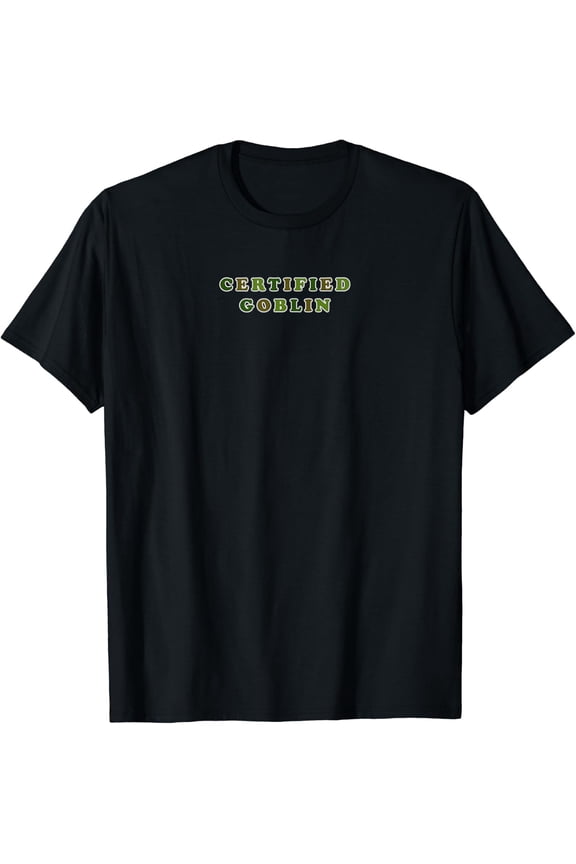 Certified Goblin Goblincore Clothes Aesthetic Cottagecore T-Shirt Size S-5XL