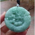 thumbnail image 1 of Certified Green Burma Natural A Jade jadeite Pendant Dragon Mouse Rat Peanut Ruyi Necklace 589375 TN, 1 of 8