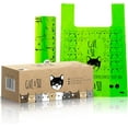 thumbnail image 1 of Certified Home Compostable Cat Litter Bags For Poop - 10% to Charity - Cornstarch-Based - For Cleaning Up Litter Trays - NF T51-800 Compliant - 30 Extra Large Disposable Bags, 1 of 5