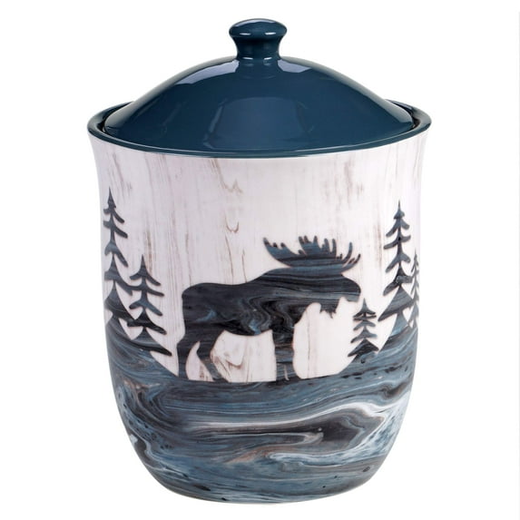 Certified International 12565 Fluidity Lodge 104 oz. Discotti Jar, Multi Colored