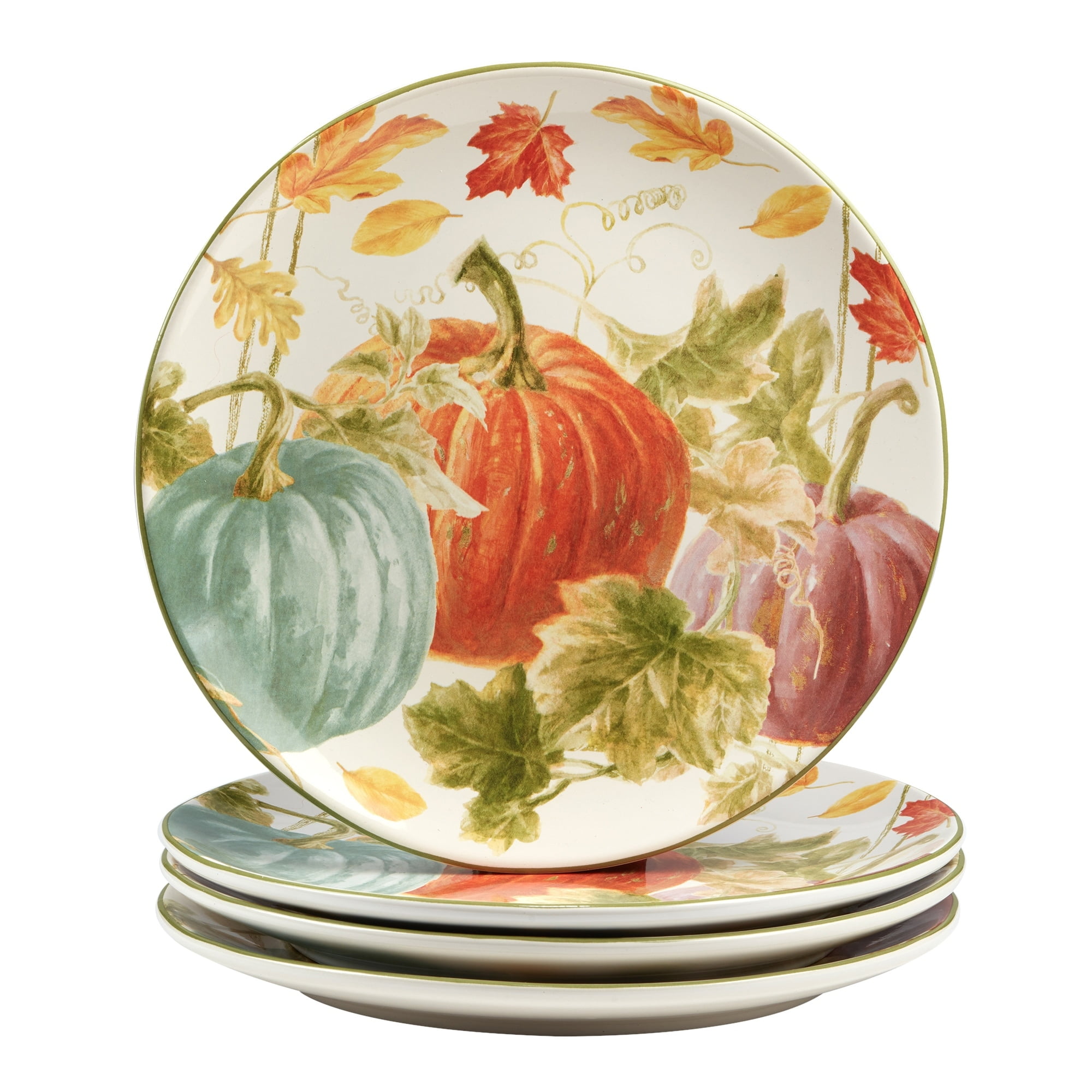 Certified International Autumn Harvest 11-inch Dinner Plates, Set of 4 ...