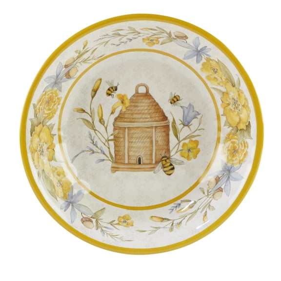 Certified International Bee Sweet Melamine Large Serving Bowl, 13.75-inch Diameter