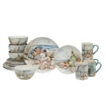 thumbnail image 1 of Certified International Coastal Landscape 16-Piece Assorted Colors Earthenware Dinnerware Set Service for 4, 1 of 4