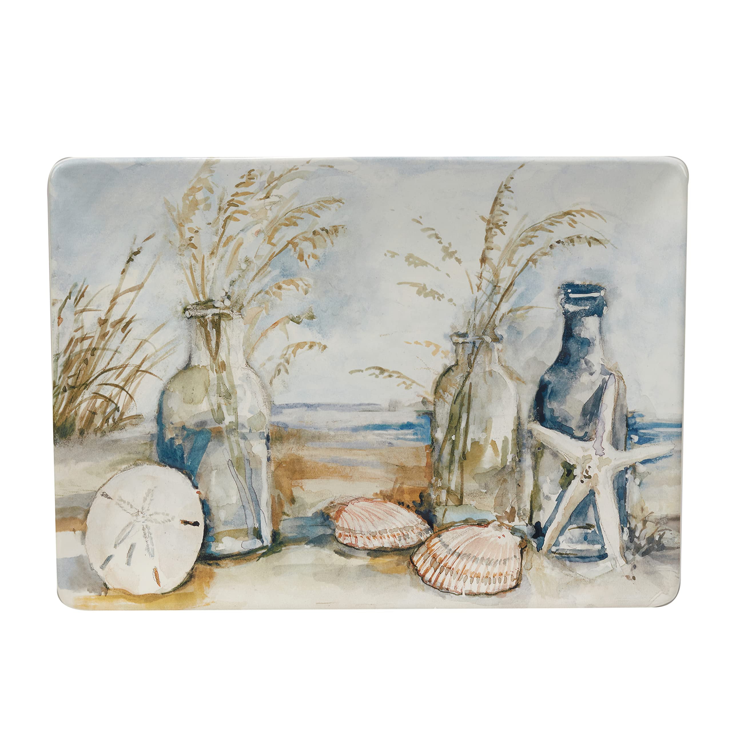 Certified International "Wine Country" Rectangular Platter - 14" X 10" Ceramic Serveware, Dishwasher Safe, Great For Entertaining