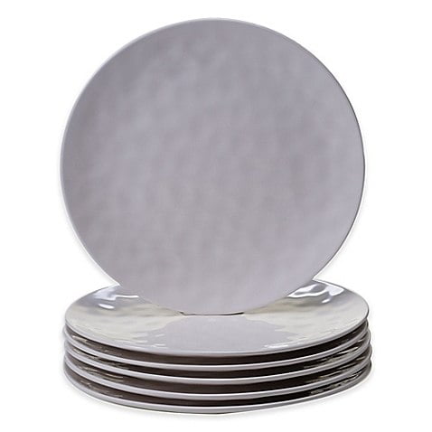 Certified International Cream Melamine Dinner Plate - Set of Six