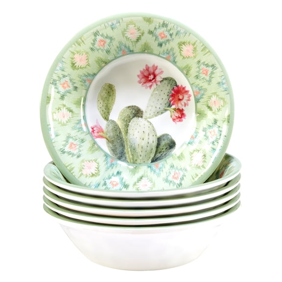 Certified International  Desert Beauty 22 oz. Melamine All Purpose Bowl, Set of 6 - 22oz